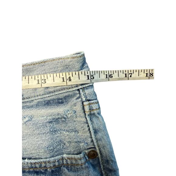 Levis Premium 501 Button Fly Cut off Shorts Light Wash  Size 27 - Picture 4 of 8